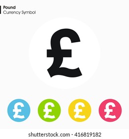 Pound sign icon.Money symbol. Vector illustration.
