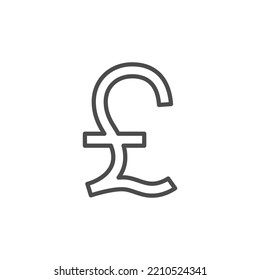 Pound Sign . Money Symbol . Vector Illustration. GBP Currency Symbol.