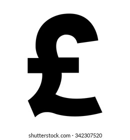 Pound sign . Money symbol . Vector illustration