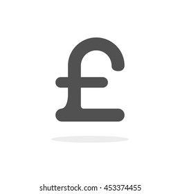 Pound sign . Money symbol . Vector illustration