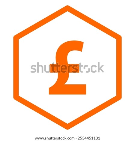 Pound sterling and comb on white