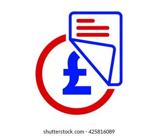 pound sterling files value financial bank money price image vector