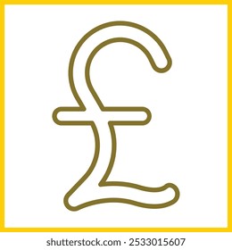 Pound Sterling icon design for personal commercial use