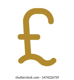 pound sterling icon. flat illustration of pound sterling vector icon. pound sterling symbol sign symbol