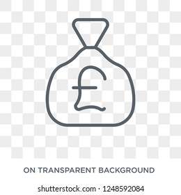 Pound sterling icon. Trendy flat vector Pound sterling icon on transparent background from Cryptocurrency economy and finance collection. High quality filled Pound sterling symbol use for web and