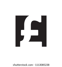 Pound sterling money icon vector illustration template design trendy