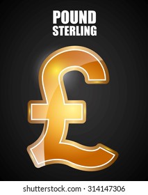 pound sterling symbol design, vector illustration eps10 graphic 