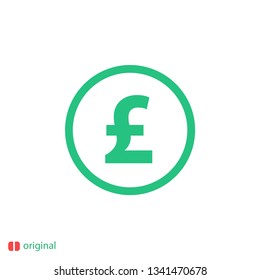 pound sterling vector icon
