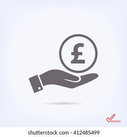 pound sterling vector icon