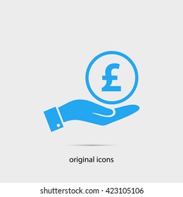 pound sterling vector icon