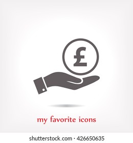pound sterling vector icon