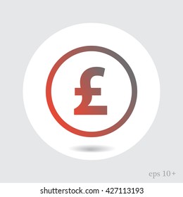 pound sterling vector icon
