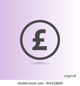 pound sterling vector icon