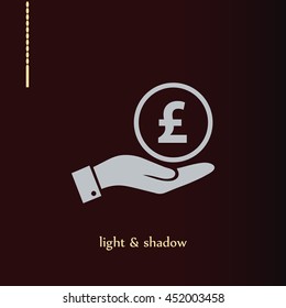 pound sterling vector icon
