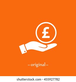 pound sterling vector icon