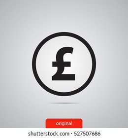 pound sterling vector icon