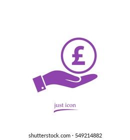 pound sterling vector icon
