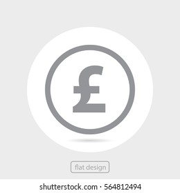pound sterling vector icon