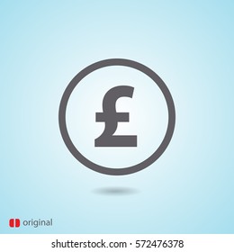 pound sterling vector icon