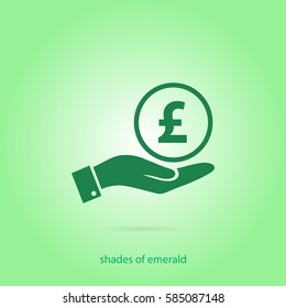 pound sterling vector icon