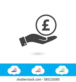 pound sterling vector icon