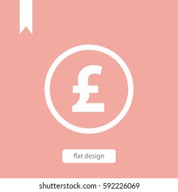 pound sterling vector icon