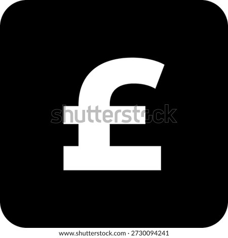 pound sterling vector icon vector