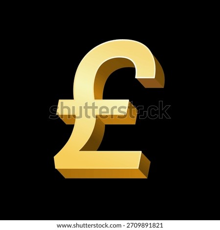 Pound sterling vector illustration, pound sterling icon, pound symbol, money icon for business and finance 
