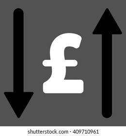 Pound Swap vector icon. 