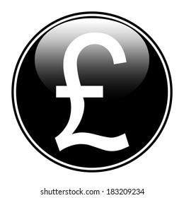Pound symbol button on white background.