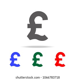 pound symbol icon. Elements of United Kingdom multi colored icons. Premium quality graphic design icon. Simple icon for websites, web design, mobile app, info graphics on white background