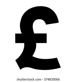 Pound Symbol Pound Money Icon Gbp Stock Vector (Royalty Free) 374833006 ...