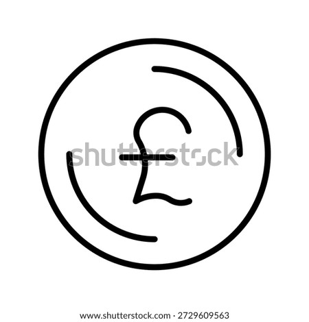 Pound Symbol Vector Icon Design Trendy