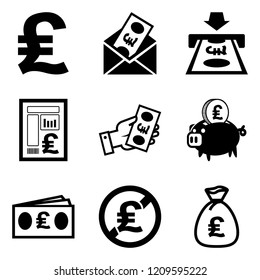 Pound transactions icons
