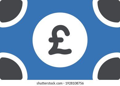 Pound Vector Glyph Colour Icon