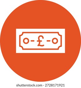 Pound Vector Icon Design Illustration