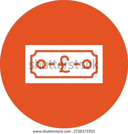 Pound Vector Icon Design Illustration