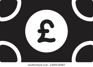 pound Vector illustration on a transparent background.Premium quality symmbols.Glyphs vector icon for concept and graphic design.