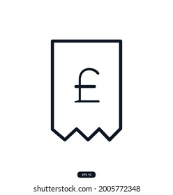 pound-chit Icons. e-commerce icon. Сollection of Web and App icons for an online store, delivery, payment, shopping cart, Online Shopping. vector eps 10
