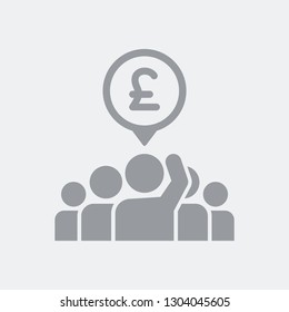 Pounds offer during auction