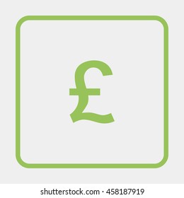 Pounds sterling sign icons.