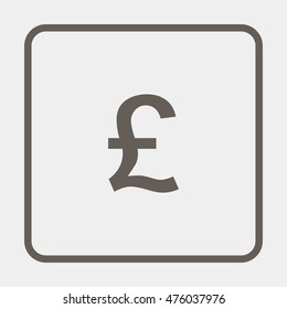 Pounds sterling sign icons.