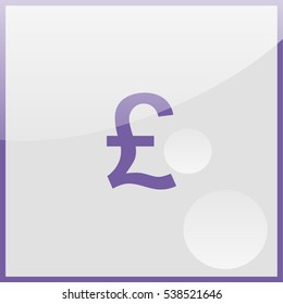 Pounds sterling sign icons.