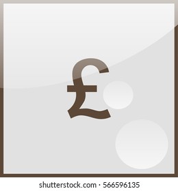 Pounds sterling sign icons.