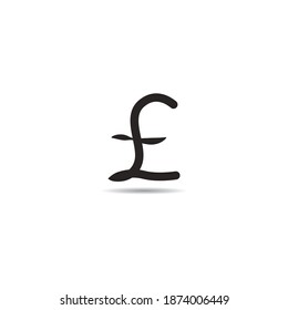 Poundsterling icon vector ,illustration design.