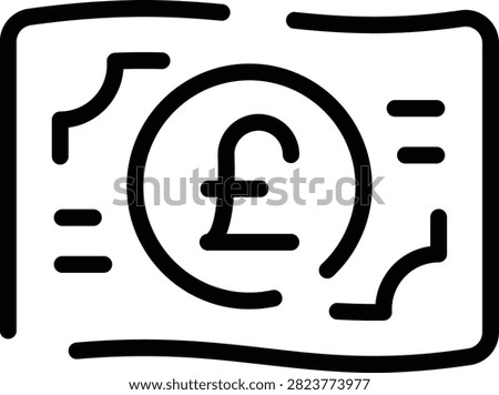 Poundsterling icons set in Lineal design. Including pound, sterling, banknote, currency, money, cash, finance, business icon and more. Outline icons collection.