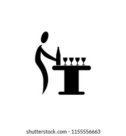 pour a drink icon. Element of party icon for mobile concept and web apps. Detailed pour a drink icon can be used for web and mobile