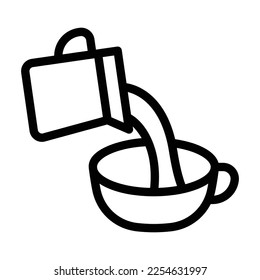pour line icon illustration vector graphic