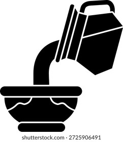 Vierta el diseño del icono del Vector de línea