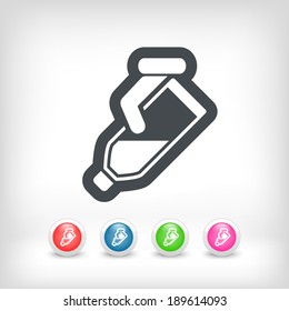 Pour liquid bottle